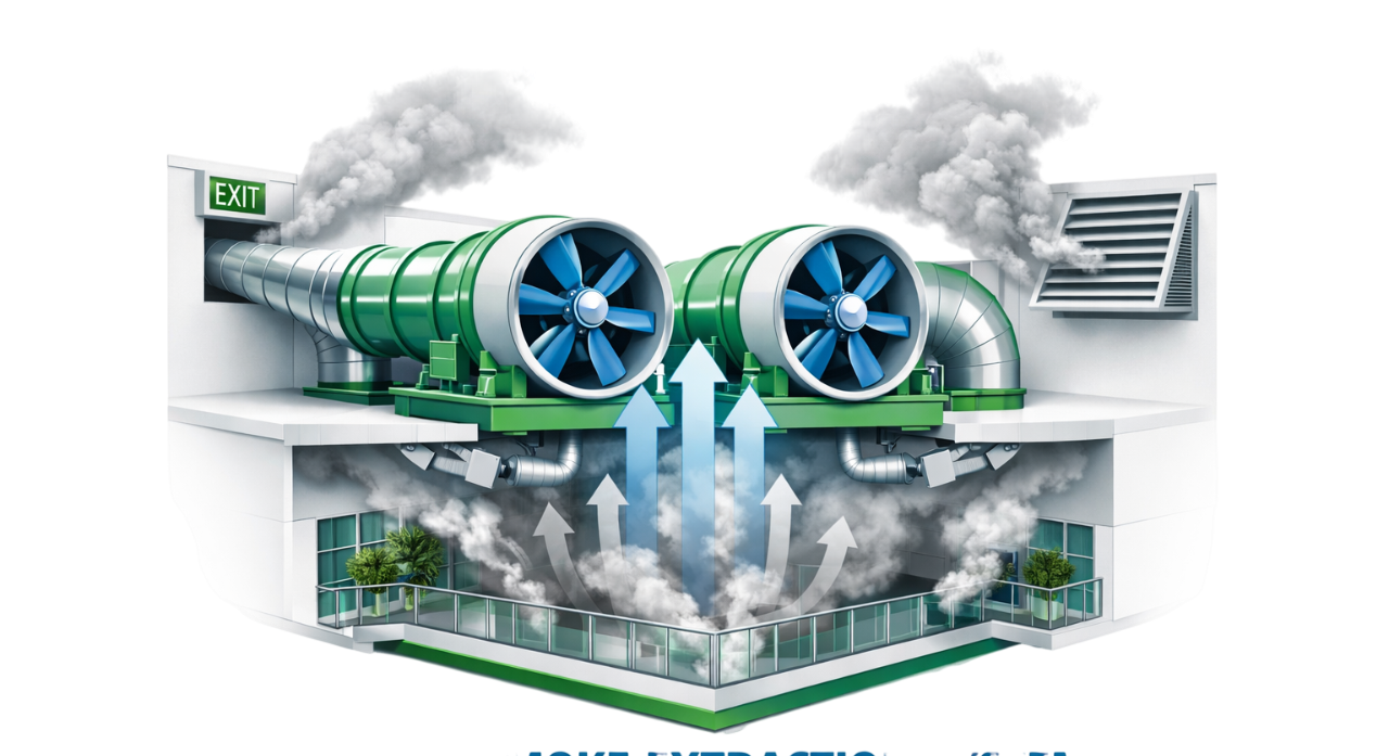 Atrium Smoke Extraction Systems in India | Compress India Solutions