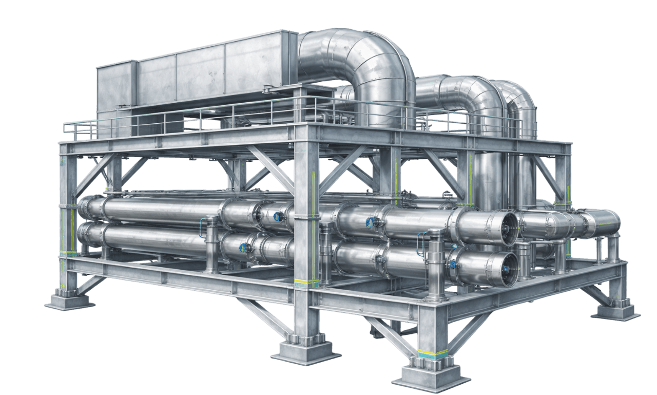Ducting & Pipe Support Structures - Compress India