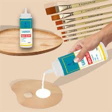 Acrylic paint canvas top coat