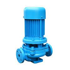 Vertical centrifugal pump and inline vertical pump for space-saving installations