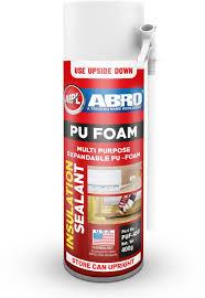 PU foam spray creating seamless insulation layer