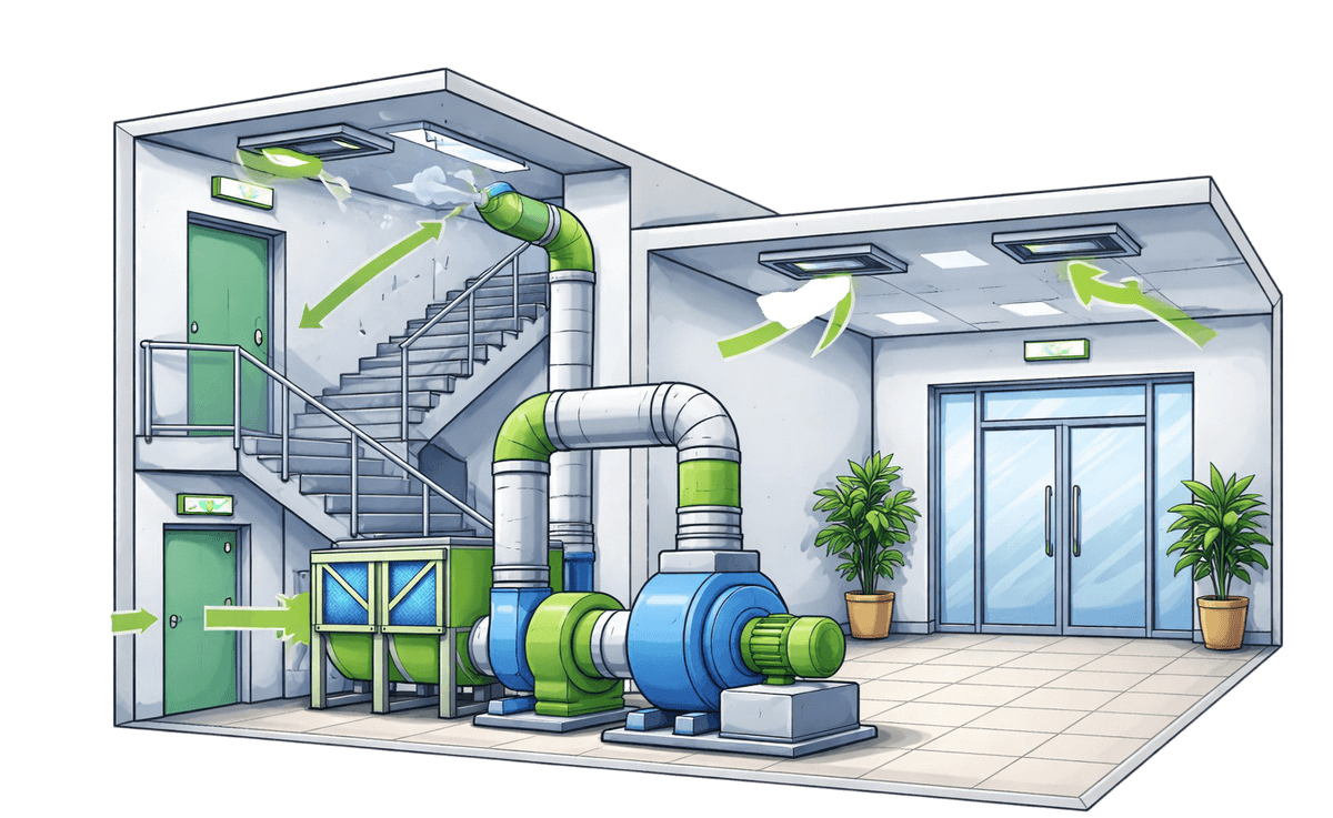 Staircase & Lobby Pressurisation Systems